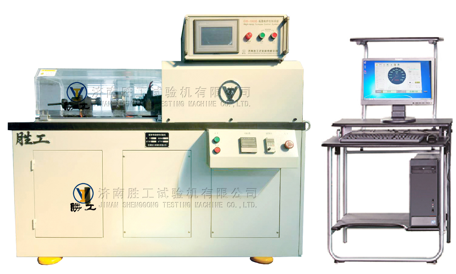微機控制高溫旋轉(zhuǎn)彎曲疲勞試驗機